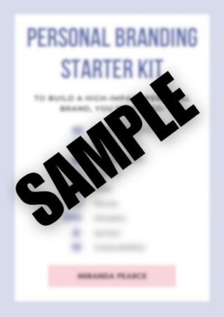 Personal branding starter kit Personal branding starter kit