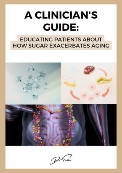 Educating patients about how sugar exacerbates aging