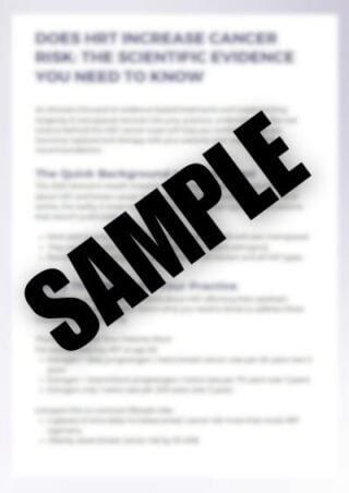 Does-HRT-Increase-Cancer-Risk-Sample Does HRT Increase Cancer Risk