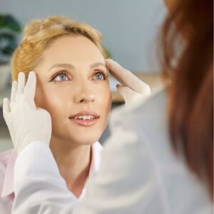 Skin aesthetics clinic consultation